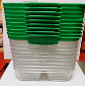 Sistema 10 Pack Nest It Meal Prep Food Storage Containers w/Lids Green 870ml
